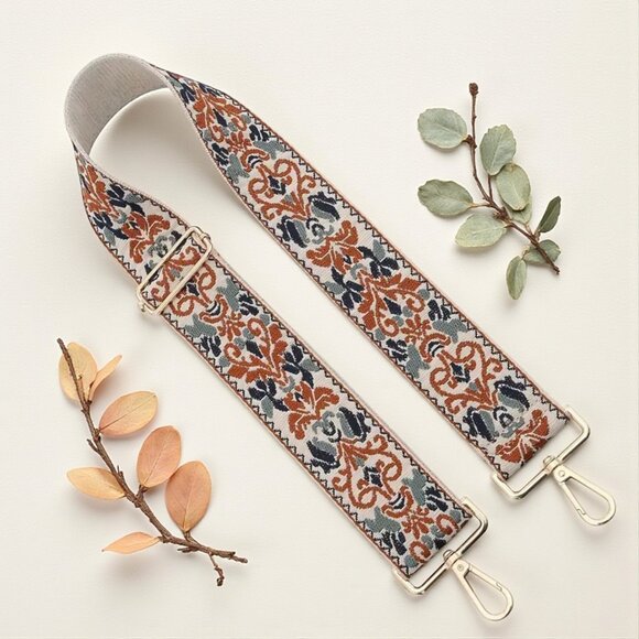 🆕 Boho Chic Embroidered Adjustable Strap For Handbag Tote Crossbody Camera Bag - Picture 5 of 10